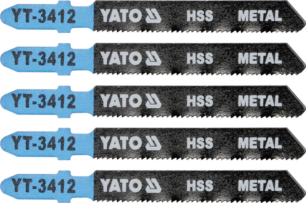 YATO List pilový do přímočaré pily 75 mm na kov TPI21 5 ks