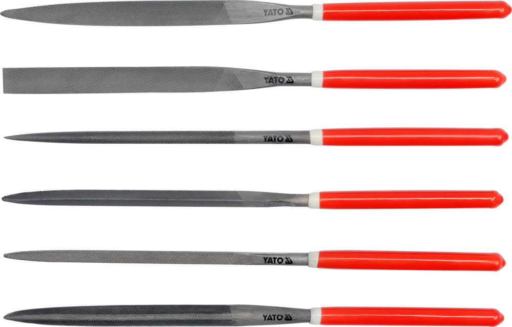 YATO Sada pilníků jehlových 5 x 180 mm 6 ks