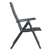 Židle zahradní skládací PULA tmavě šedá