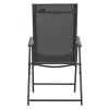 Židle zahradní skládací PULA tmavě šedá