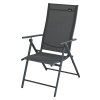 Židle zahradní skládací PULA tmavě šedá