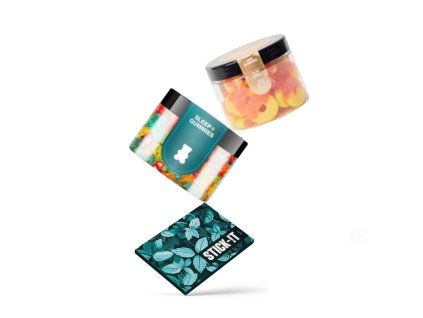 AKCE CBD Broskev + Proužky Máta + Na Noc Plus