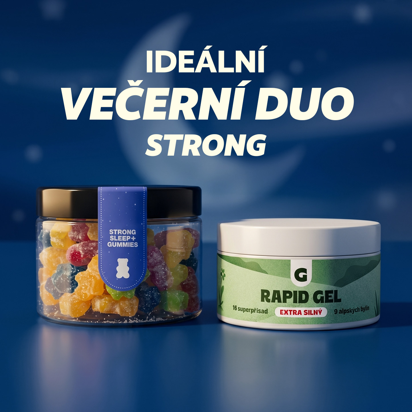 AKCE CBD Na Noc Strong + Rapid Gel