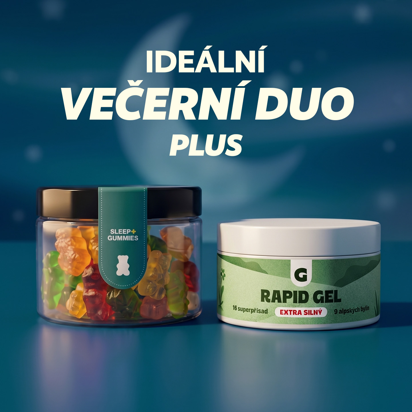 AKCE CBD Na Noc Plus + Rapid Gel