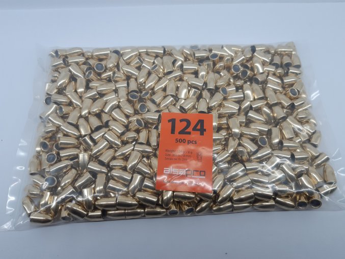 Střela 9mm FMJ 124gr (500ks)