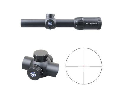 Puškohled Vector Optics Constantine 1-10x24 Fiber Center Dot