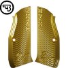 tn cz shadow 2 cz 75 standard size aluminium grips gold 2105