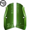 tn cz shadow 2 cz 75 standard size aluminium grips green 2108