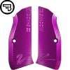 tn cz shadow 2 cz 75 standard size aluminium grips purple 2109