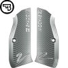 tn cz shadow 2 cz 75 standard size aluminium grips silver 2102