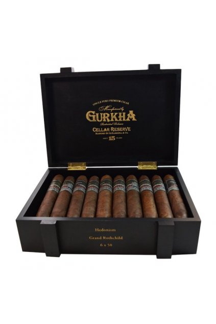 gurkha cellar reserve 15 year limitada hedonism grand rothschild maduro box of 20