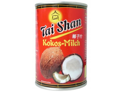 Tai Shan  Kokosové mléko 17-19% t.v.s. neslazené 400ml