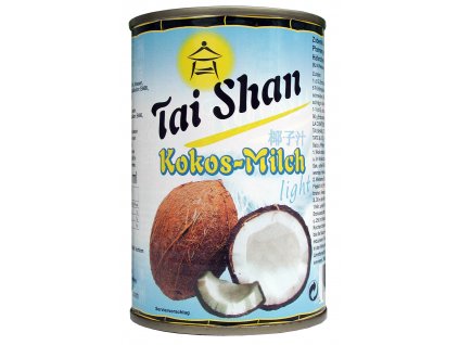 Tai Shan  Kokosové mléko light  8-10% t.v.s. neslazené 400ml