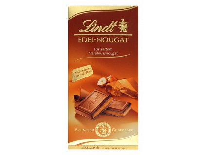 Lindt Edel-Nougat Mléčná čokoláda z jemného nugátu z lískových oříšků 100g