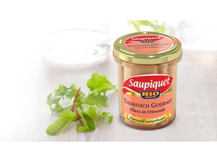 Saupiquet Tuňák Gourmet, řezy v olivovém oleji 180/117g