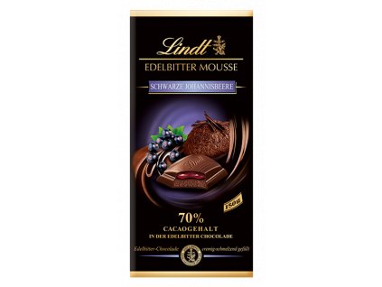 Lindt Edelbitter Mousse Schwarze Johannisbeere 150g