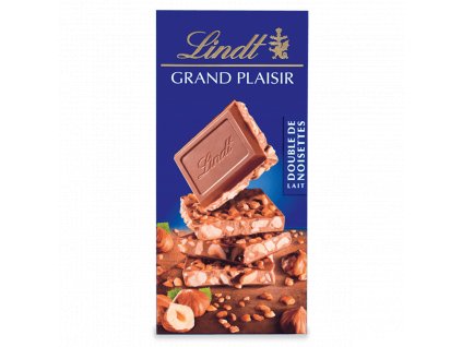 Lindt Grand Plaisir Mléčná čokoláda s lískovými oříšky 150g