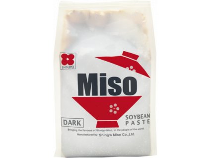 SHINJYO MISO - Aka Miso  fermentovaná sójová pasta tmavá 500g