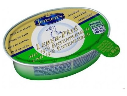 Jensen's  Paštika z kachních jater 80g