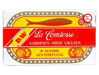 La Comtesse Sardinky bez kostí v olivovém oleji 125/88g