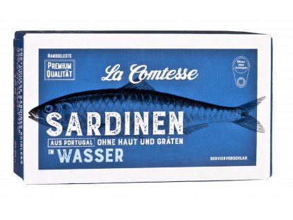 La Comtesse Sardinky bez kůže a bez kostí ve vodě 125/88g