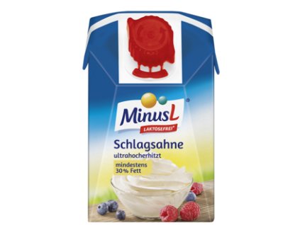 MinusL Šlehačka 30% t.v.s. se sníženým obsahem laktózy 200g UHT