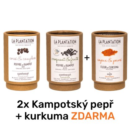 2 pepře s kurkumou