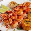 tiger prawns on skewers shrimp kebab with corn 2025 03 05 16 52 05 utc
