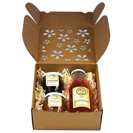 Dárková krabice kytičky