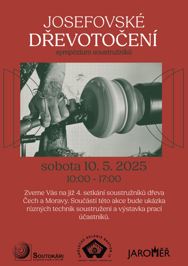 Pozvánka soustružnické sympózium Josefovské dřevotočení 2025