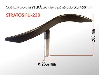 Opěrka tvarovaná velká GURTOOL FU 230