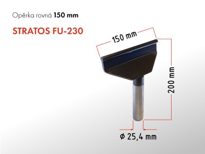 Opěrka rovná 150mm GURTOOL FU 230