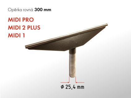 Opěrka rovná 300mm GURTOOL MIDI