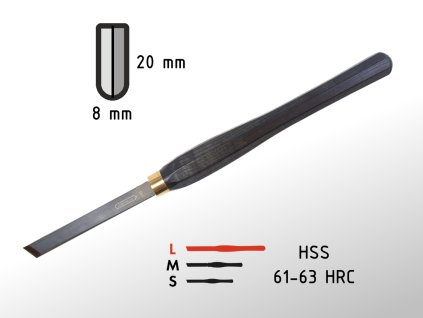 20mm hladicí nůž skew GURTOOL L