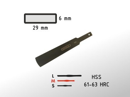 29mm plochý nůž scraper GURTOOL bez rukojeti M