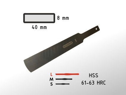40mm plochý nůž scraper GURTOOL bez rukojeti L