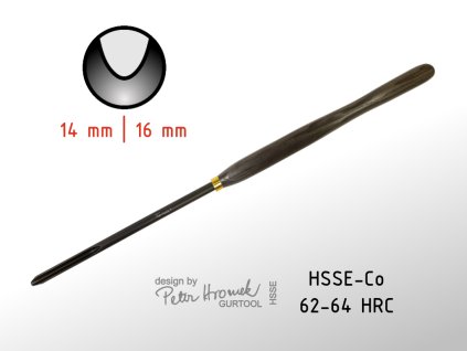 16mm signovany dutinovy struh Hromek GURTOOL s rukojeti