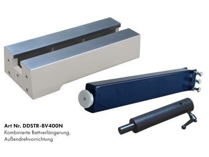 Přídavné lože a rozšíření STRATOS FU-230, TWISTER FU-200, TWISTER ECO+  Délka prodloužení 460 mm, příslušenství pro soustružení mimo lože
