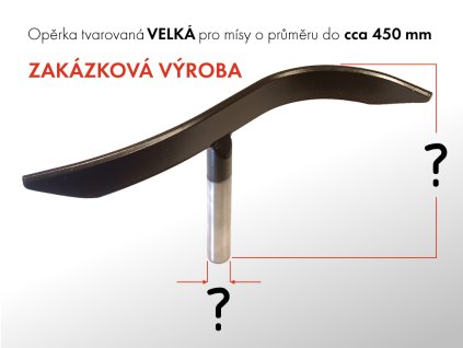 Opěrka tvarovaná velká GURTOOL zakázková výroba