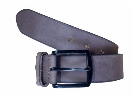 Pánský kožený pásek pragati fashion brown (Velikost 95 cm)