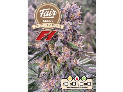 Fair Seeds Zkittlez Kush F1, feminized F1 (Balení 1 ks)
