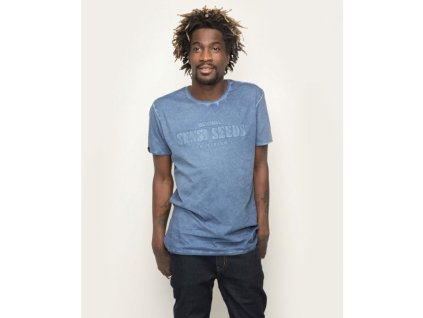 74733 triko sensi seeds oil dyed bold t shirt modre velikosti s xxl
