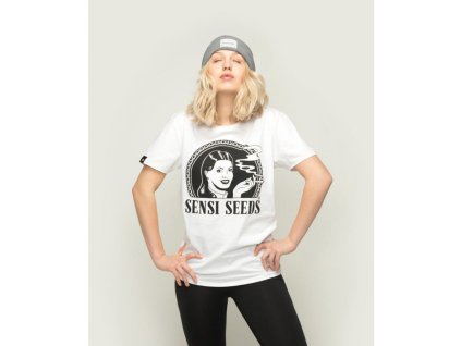 74742 triko sensi seeds original logo t shirt bile velikosti s xxl