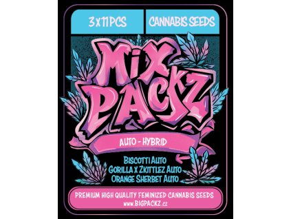 77061 mix packz auto hybrid autoflowering feminized 33ks