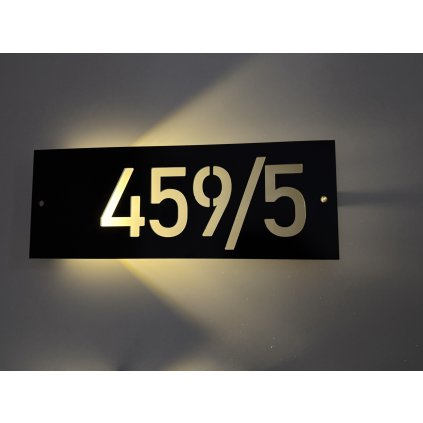 Solárne domové číslo – na šírku obdĺžnikový (z ľavej strany)