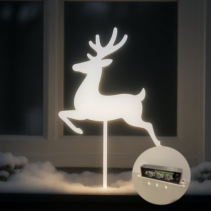 Vianočný siluetový dekor – Jeleň