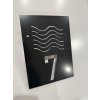 Solárne domové číslo – obdĺžnikový, vlny
