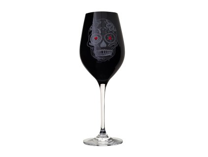 Cel 360 LEBKA BLACK SKULL red crystals