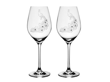 Wine 470ml Peacock Crystals