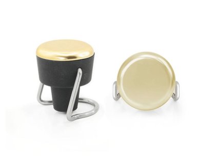 Uzávěr na sekt s klipem zlatý